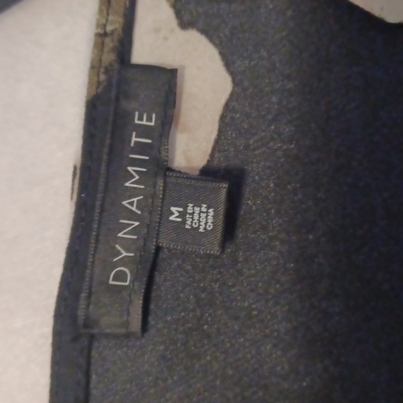 4/$40 Black Floral Open Tie-Up Back Blouse - Size Medium - Picture 7 of 8